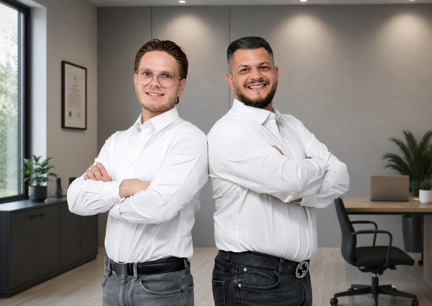 Marius Mengert und Adam Toth, Geschäftsführer Mengert Sachverständigenbüro